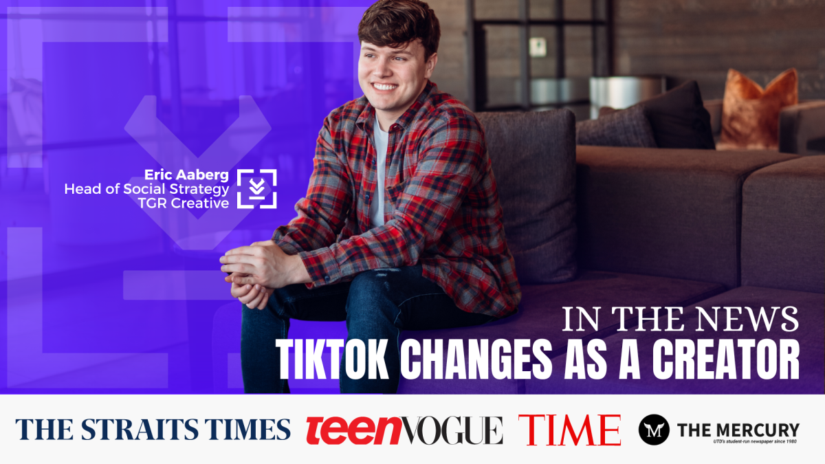 Eric Aaberg Featured In TeenVogue, TIME Magazine Regarding TikTok Updates for Creators