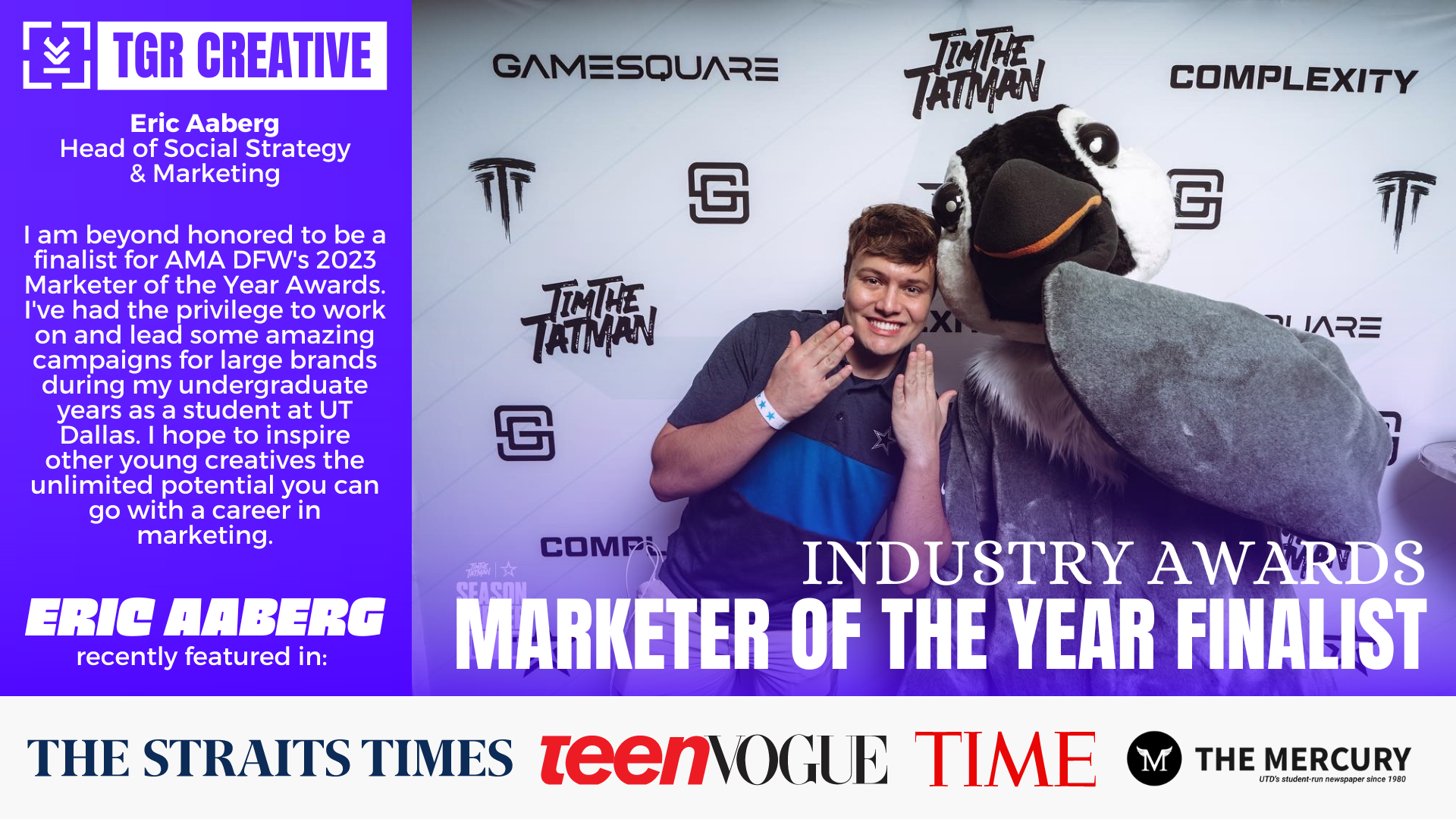 Eric Aaberg Named Finalist for 2023 Marketer of the Year Awards