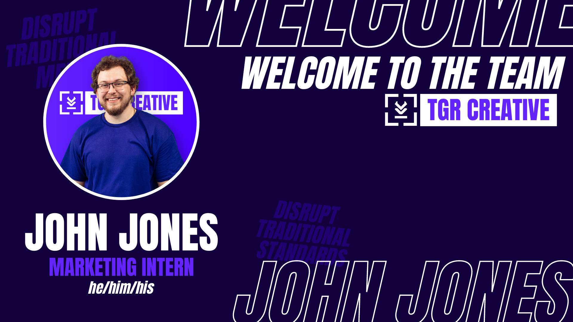 Johnathon Jones Joins TGR Creative as Marketing Intern, Bringing Fresh Perspective and Ambition