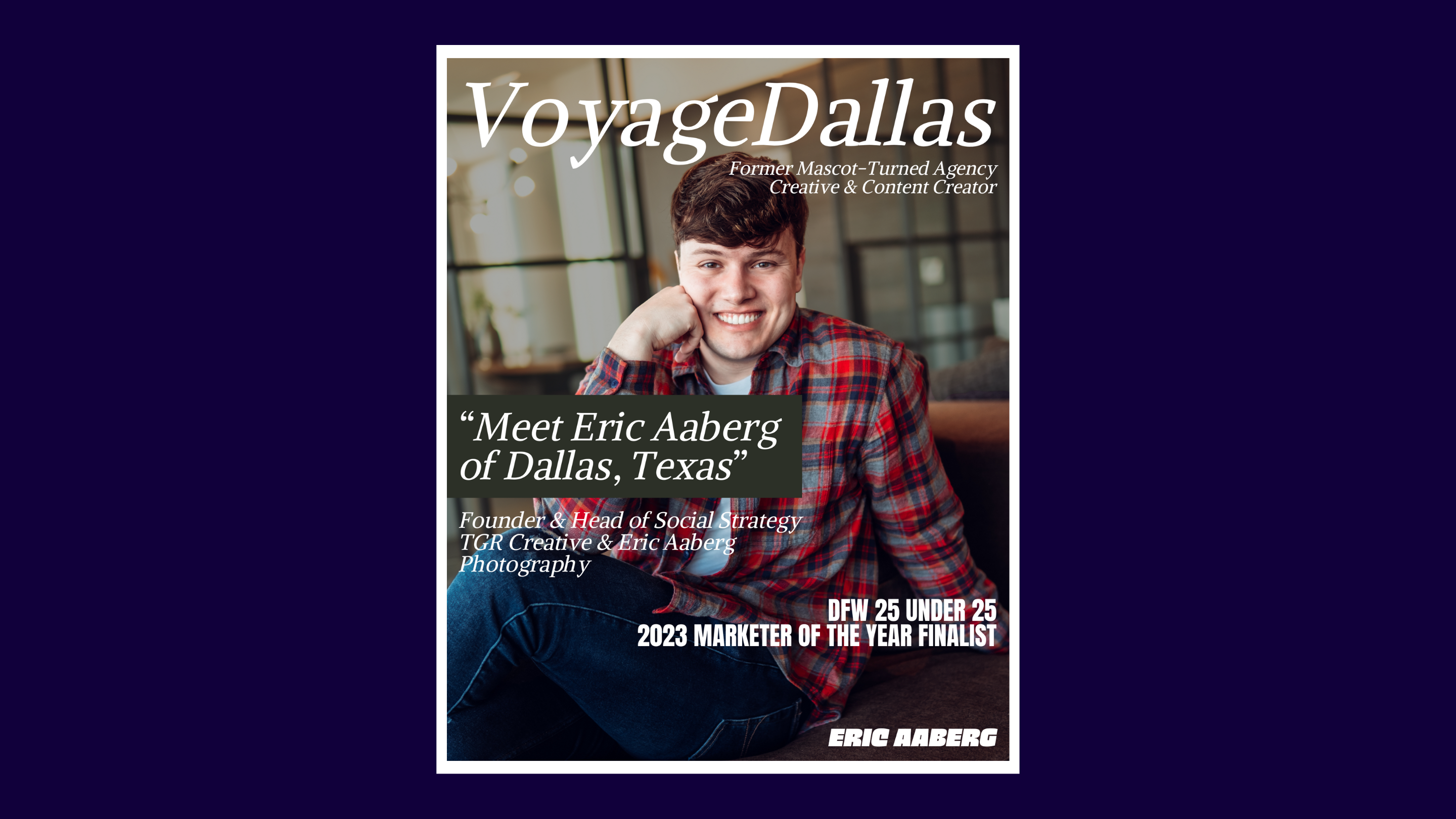 Dallas Agency Owner, Eric Aaberg, Featured for Creative Vision